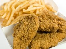 ‘Fried’ Chicken with Garlic Potato Fries Recipe