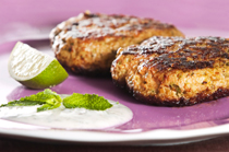 Lamb Burgers with Mint Sauce and Tomato Salad Recipe