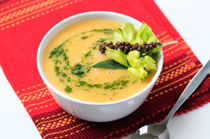 Curried Cauliflower Soup with Bay Scallops Recipe
