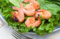 Southwestern Salad with Barbecued Shrimp